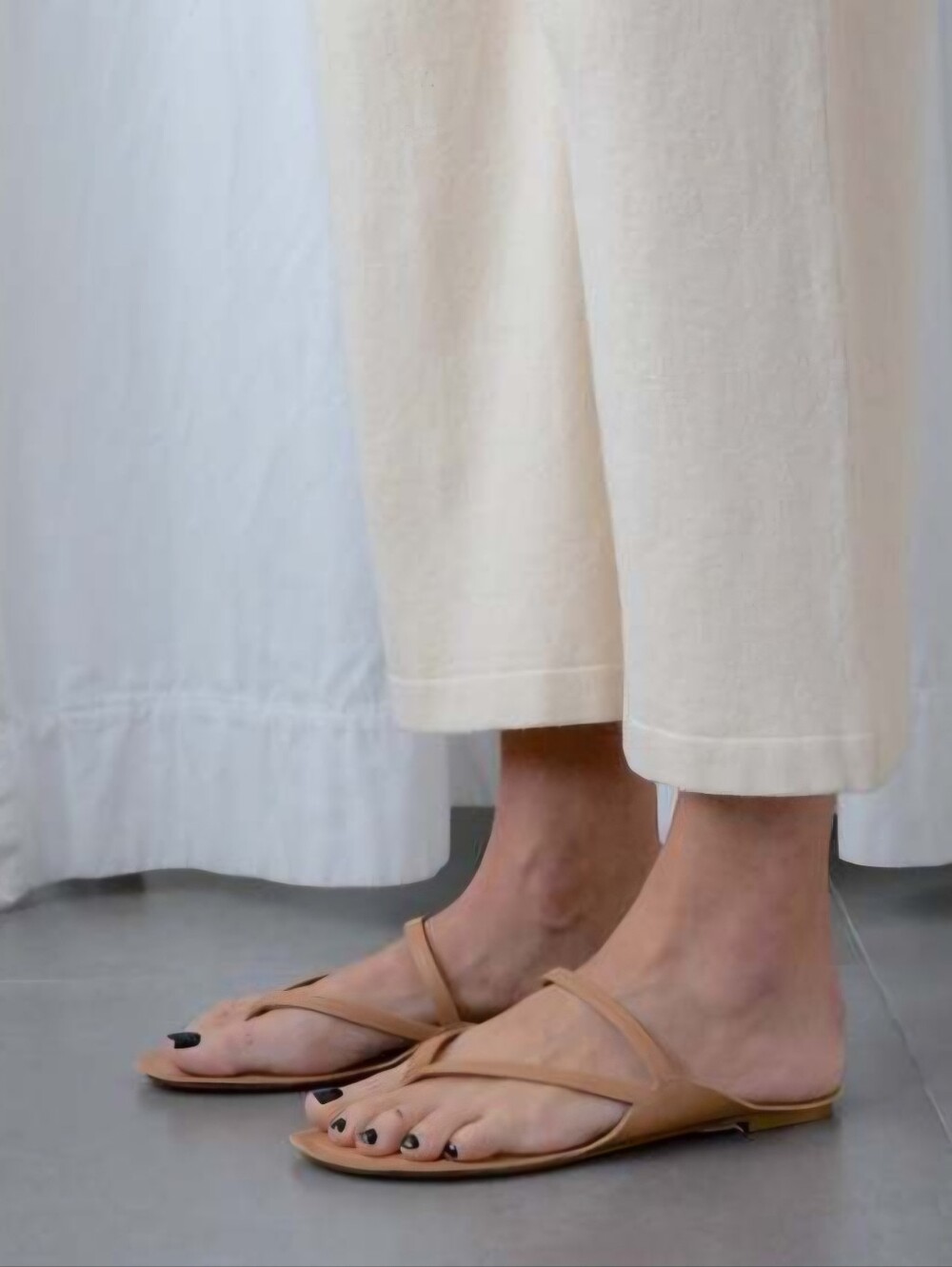 Jamie Haller Thong Sandals beige Cappuccino Color